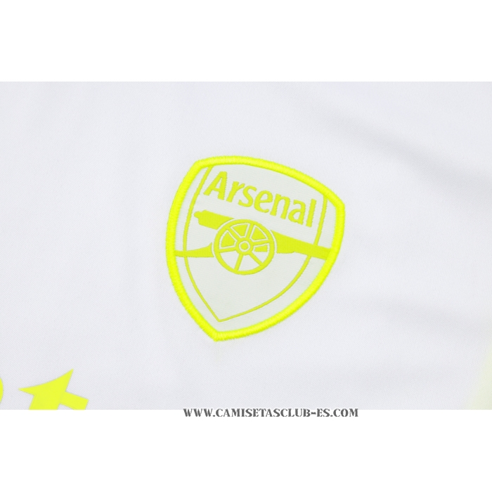 Chandal del Arsenal 23-24 Manga Corta Blanco - Pantalon Corto